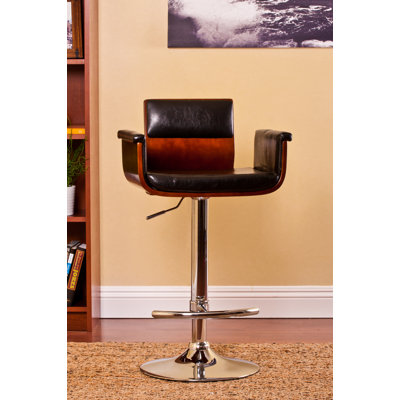 AC Pacific Adjustable Height Swivel Arm Bar Stool