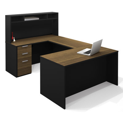 Bestar Pro-Concept U-Shape Desk Office Suite with Hutch