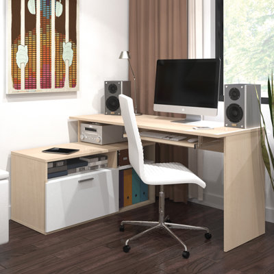 Bestar Modula Computer Desk with File