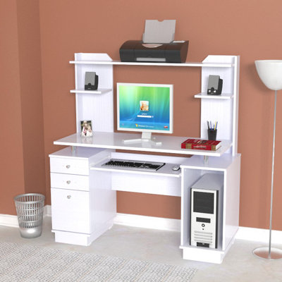 Inval Laura Computer Desk with Hutch