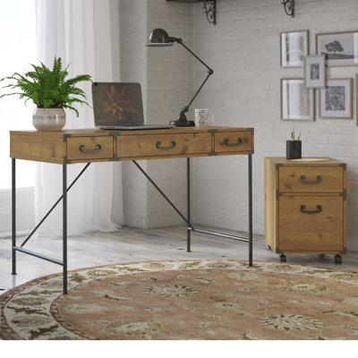 Kathy Ireland Office by Bush Ironworks 2 Piece Desk Office Suite