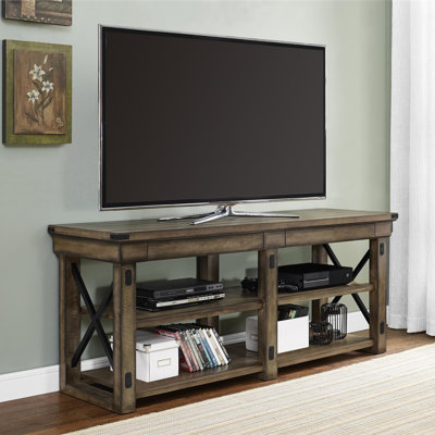 August Grove Irwin Rustic Wood TV Stand