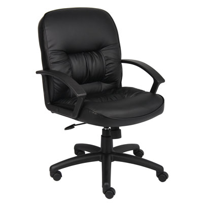 Symple Stuff Mid-Back Leather Conferen..