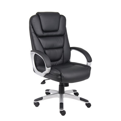 Boss Office Products High-Back Leather Executive Chair