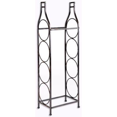 Home Essentials and Beyond 4 Bottle Floor Wine Rack