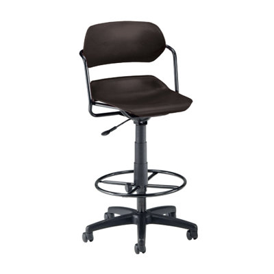 OFM Height Adjustable Plastic Swivel Stool