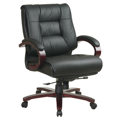 Office Star Products Deluxe Mid-Back L..