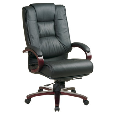 Office Star Products Leather High-Back..