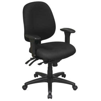 Office Star Products Work Smart Mid-Back Multi-Function Ergonomic Office Chair