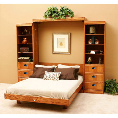 Wallbeds Contemporary Oak Murphy Bed