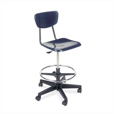 Virco Height Adjustable Lab Stool with Casters