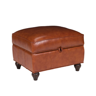 Opulence Home Benjamin Leather Storage Ottoman