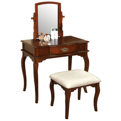 Hokku Designs Coreen Vanity Set with Mirror
