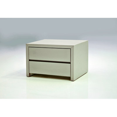 Mobital Blanche 2 Drawer Nightstand