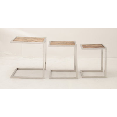 Woodland Imports 3 Piece Nesting Tables