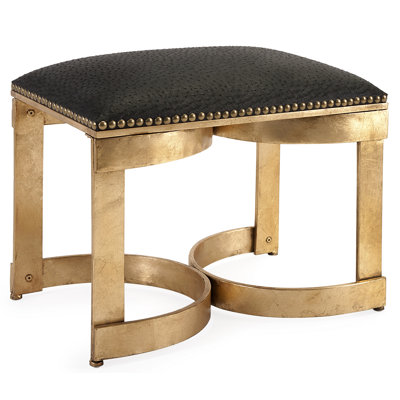 Mercer41 Anthony Leather Seville Ottoman