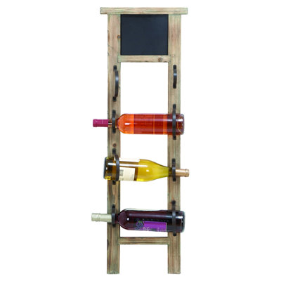 Woodland Imports Bavaro 4 Bottle Wall Mounted Wi..