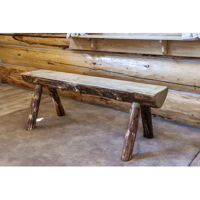 Montana Woodworks® Glacier Country Half Log Bench