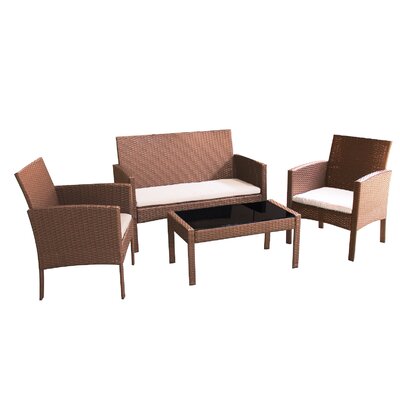 Sophia 4 Piece Deep Seating Group with Cushions