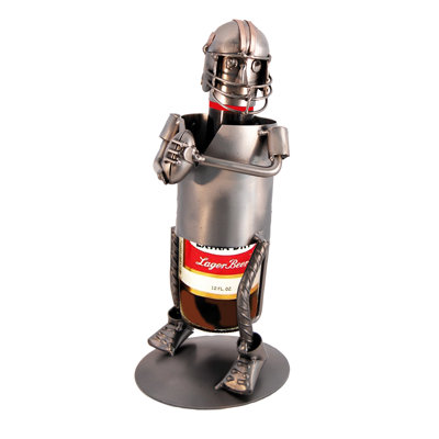 H & K SCULPTURES Football Beer 1 Bottle Tabletop..