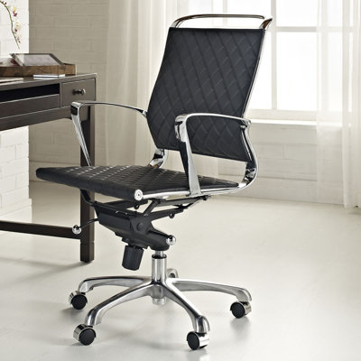 Modway Vibe Mid-Back Leather Office Chair
