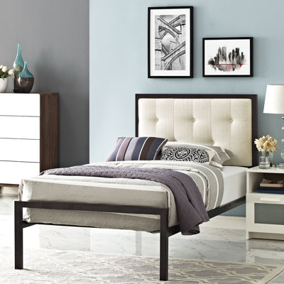 Modway Lottie Upholstered Fabric Platform Bed