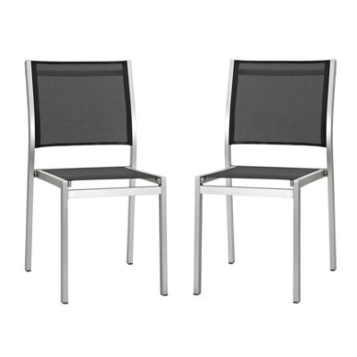 Modway Shore Outdoor Patio Aluminum Side Chair (..