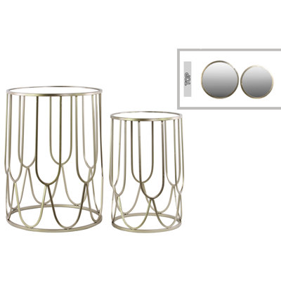Urban Trends 2 Piece Nesting Table Set