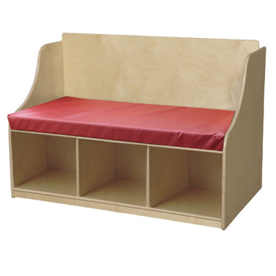 Wood Designs Reading Wood Storage Bench