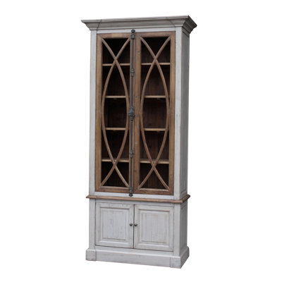 White x White Garrity Vitrine China Cabinet