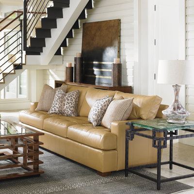 Tommy Bahama Home Island Fusion Osaka Leather Sofa
