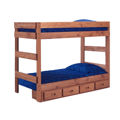 Chelsea Home Twin Bunk Bed with Storage