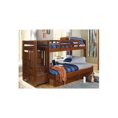 Chelsea Home Twin Over Full Bunk Bed with Revers..