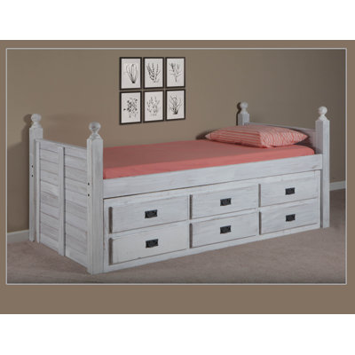 Chelsea Home Captain Bed with 6 Drawers