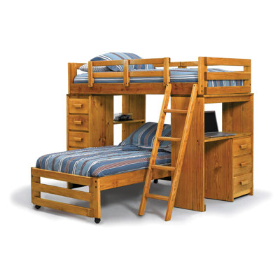 Chelsea Home Twin L-Shaped Bunk Bed