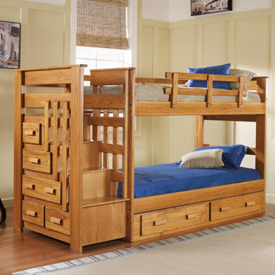Chelsea Home Twin Bunk Bed with Storage
