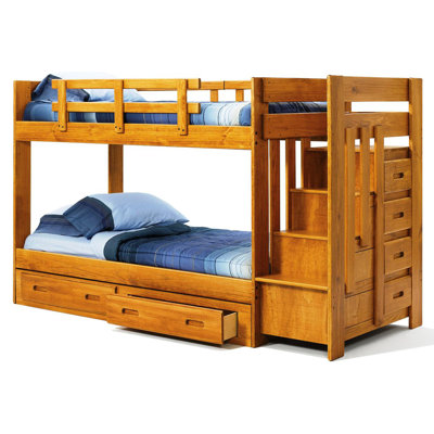 Chelsea Home Twin Bunk Bed with Storage
