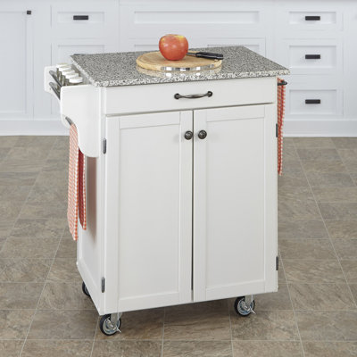 Home Styles Cuisine Kitchen Cart with Granite Top