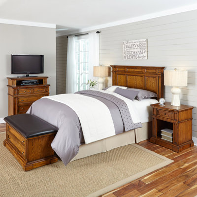 Home Styles Americana Platfrom 5 Piece Bedroom Set