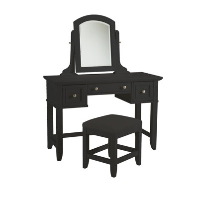 Home Styles Bedford Three Drawer Vanity Set with..
