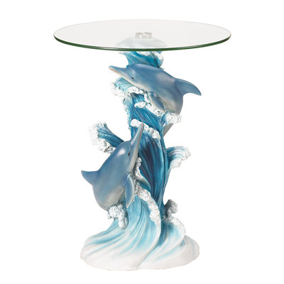 zingz & thingz wave dancers dolphin end table & reviews | wayfair zingz & thingz wave dancers dolphin end table & reviews | wayfair