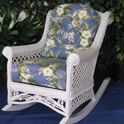 Spice Islands Wicker Gazebo Rocking Chair