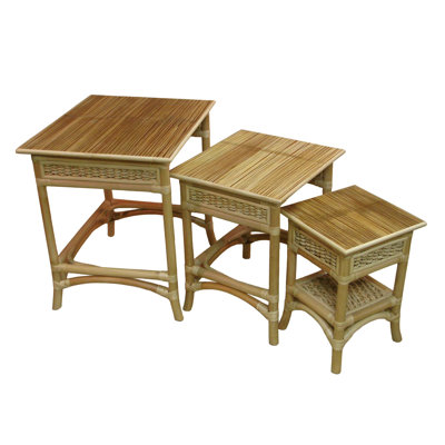 Spice Islands Wicker Nesting Table