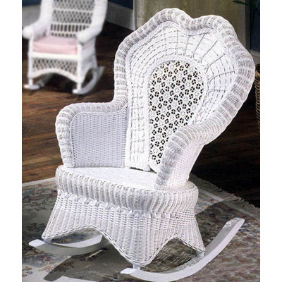 Yesteryear Wicker Serpentine Rocking Chair
