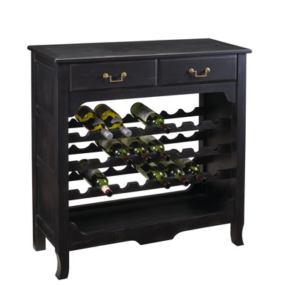 French Heritage French Accents Merlot 36 Bottle Floor Wine Cabinet