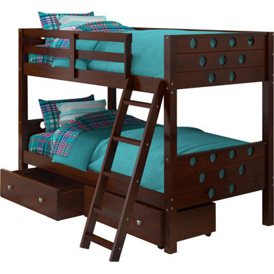 Donco Kids Twin Bunk Bed with Storage