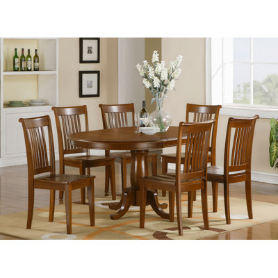East West Furniture Portland 7 Piece D..
