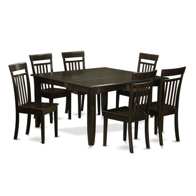 East West Furniture Parfait 7 Piece Dining Set