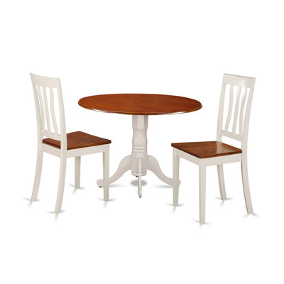 East West Furniture 3 Piece Dining Set