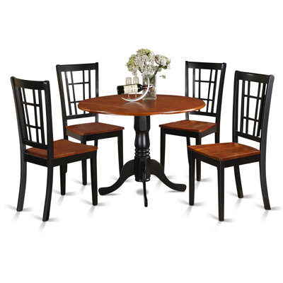 East West Furniture 5 Piece Dining Set